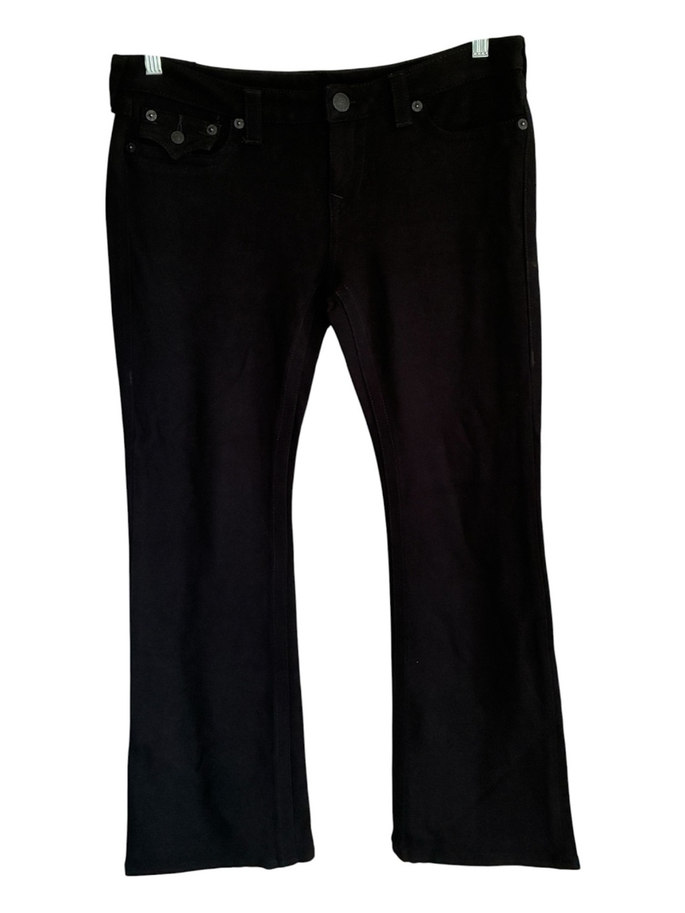 True Religion Black Flare Mid-Rise Jeans - Size 31